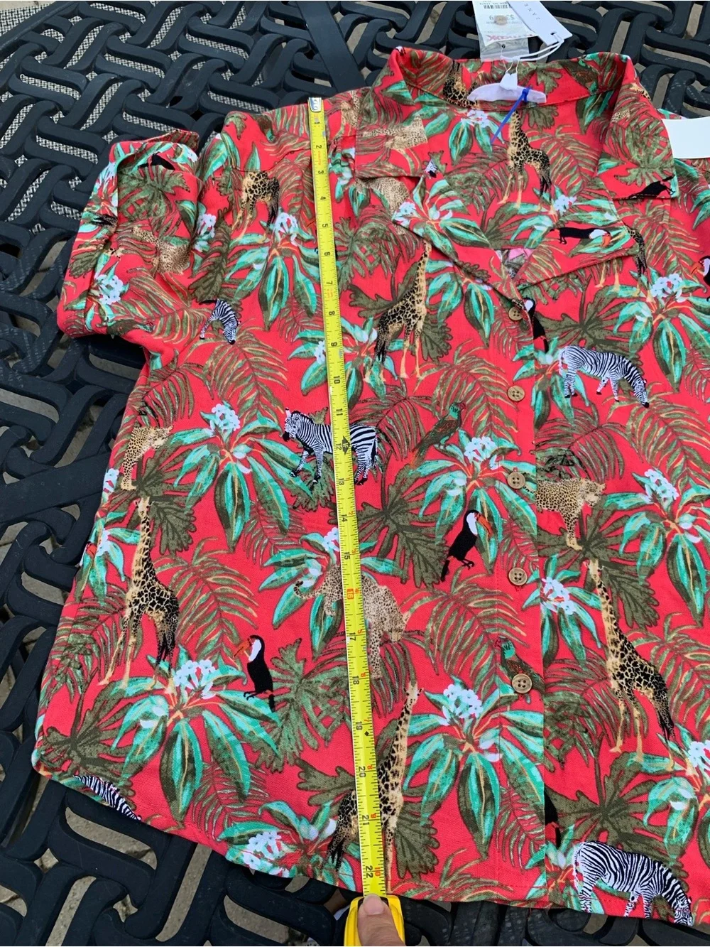 Jane & Delancey Resort jungle print matching set size M